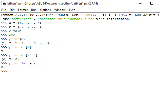 DuniaInfo: Tugas membuat program Tupel, Dictionary, dan kalkulator pada ...