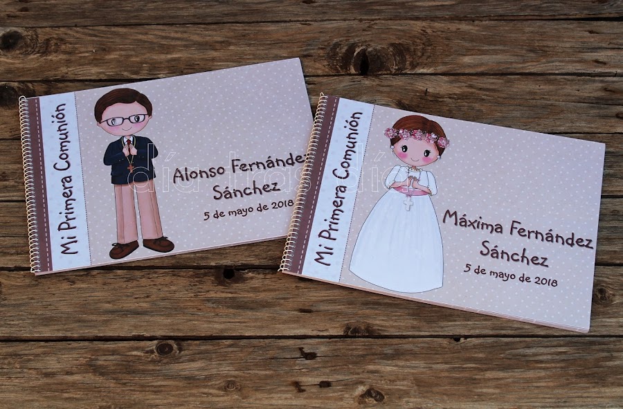 Libro de firmas Primera Comunión personalizado