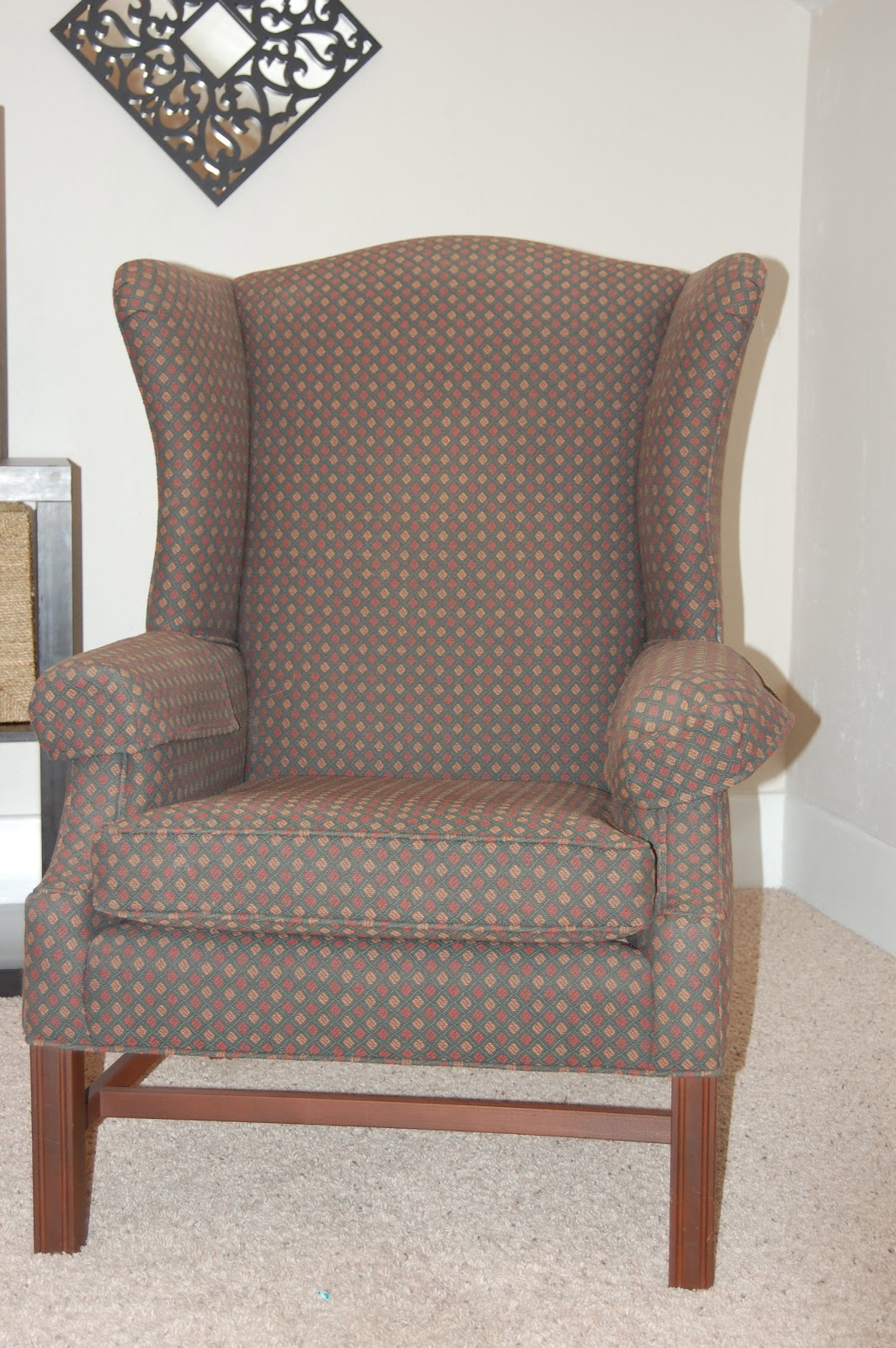 praying for sunshine How to reupholster a wingback chair
