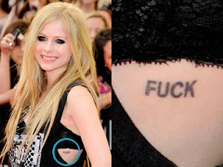 Avril Lavigne has many tattoos Avril Lavigne has many tattoos