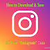 How to download and save all your Instagram data as Backup