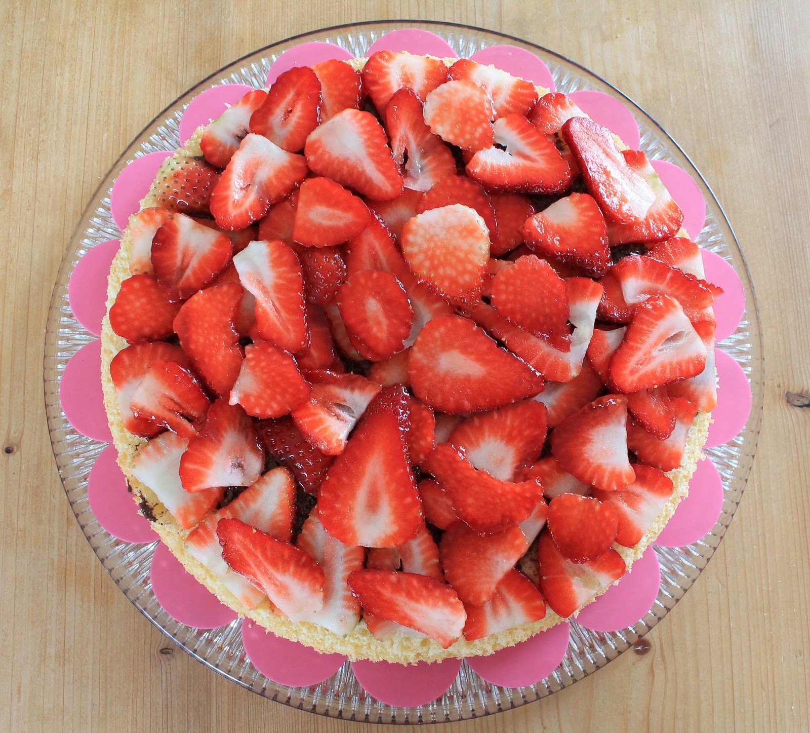 Svenja&amp;#39;s Koch- und Backblog: Erdbeer-Sekt-Torte