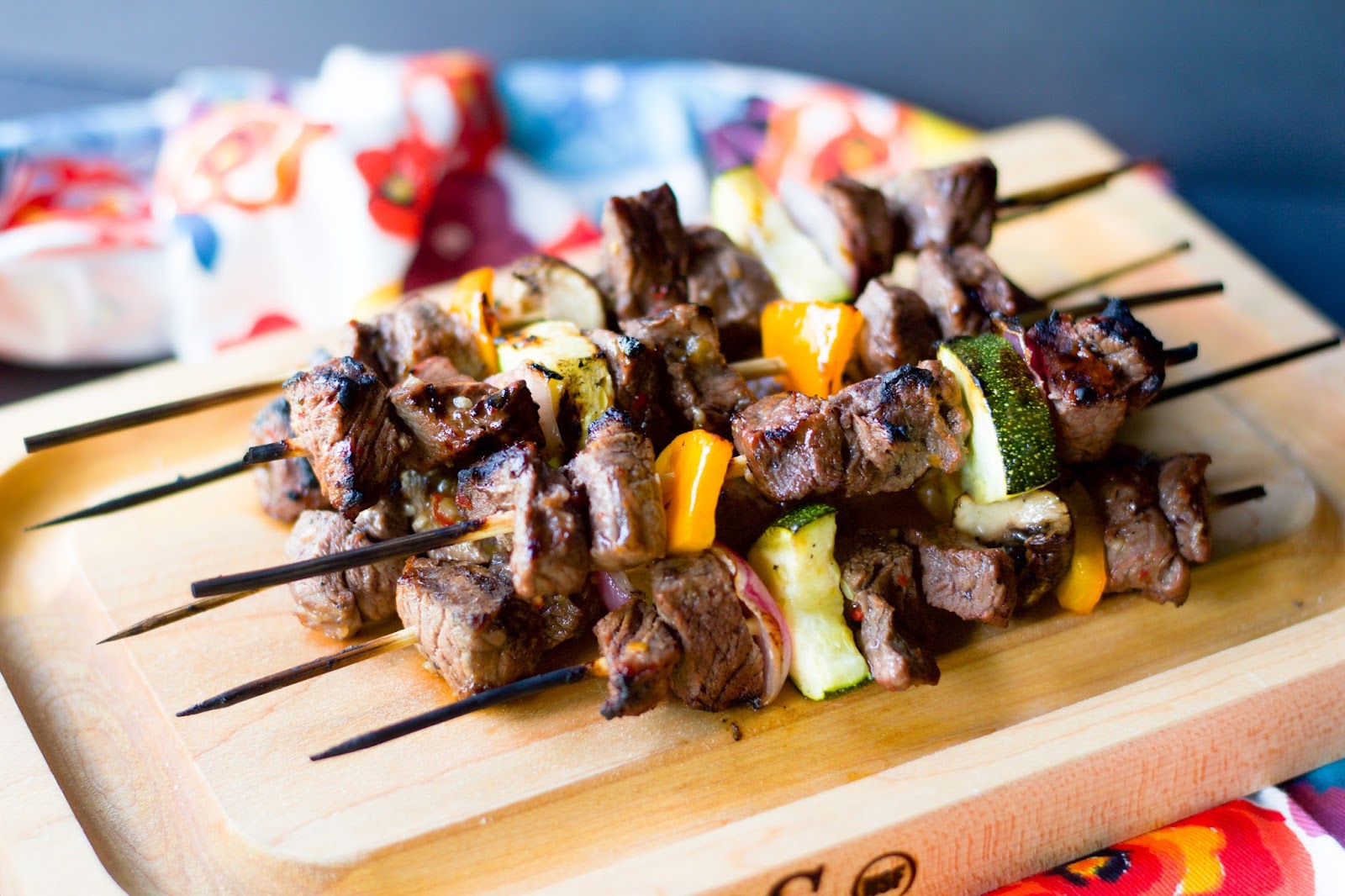 Easy Grilled Steak Kebab Recipe - The Kitchen Wife