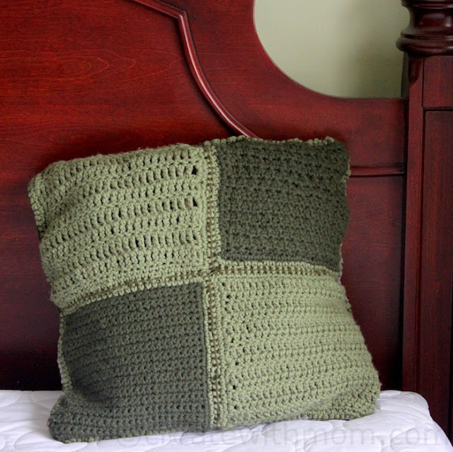 Create With Mom Crocheted Cushion Cover