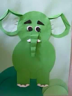 membuat karakter gajah dari kertas