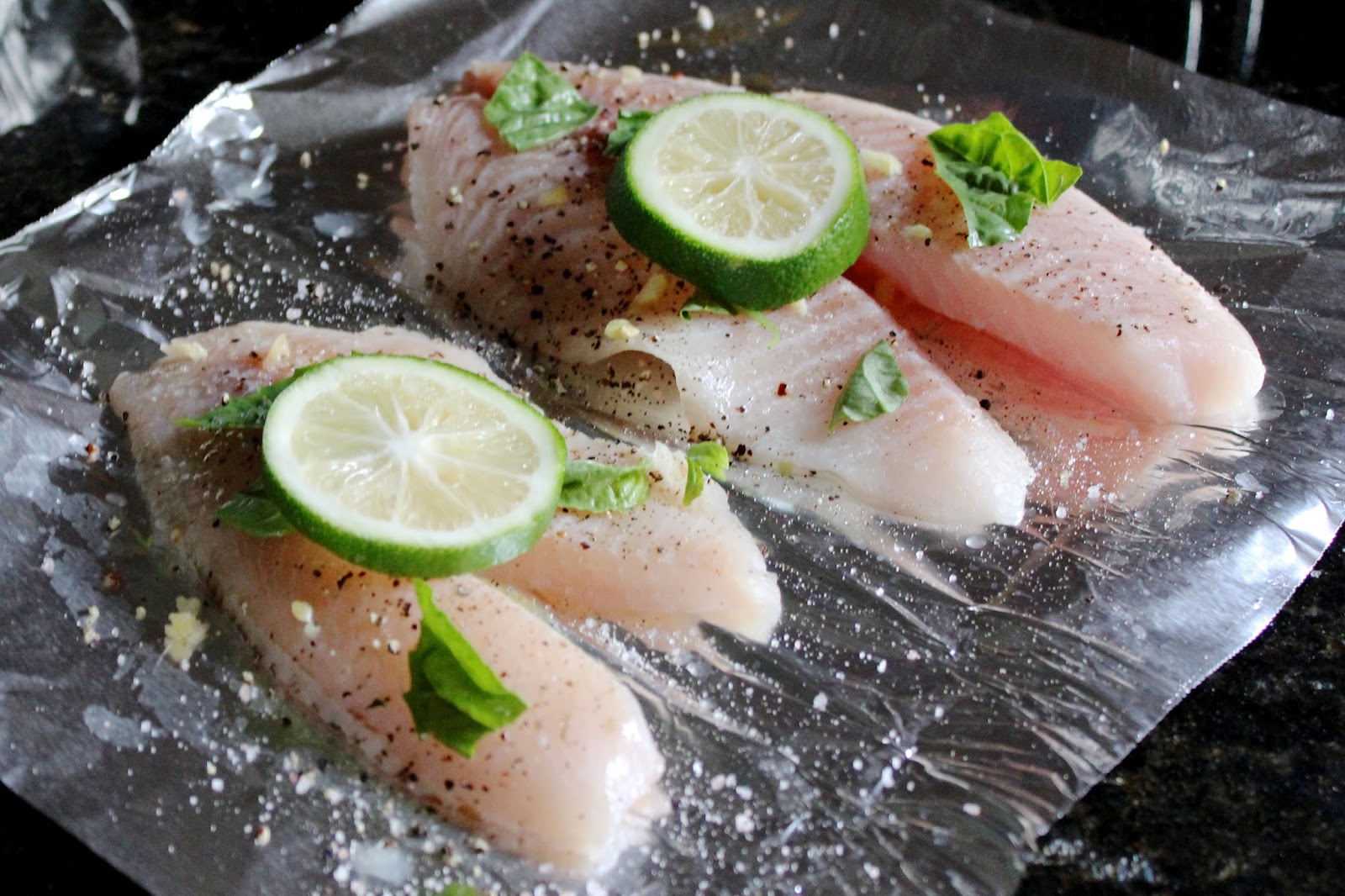 Intrigued with the Lean Grilled Tilapia and Kale Salad improvisation