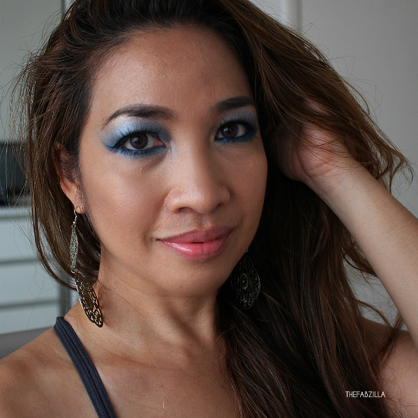 smoky blue eye makeup, smokey blue eyes tutorial, jewel tone makeup, arabic makeup, dramatic blue eye makeup tutorial