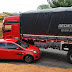 Carro colide com caminhão entre Mairi e Baixa Grande