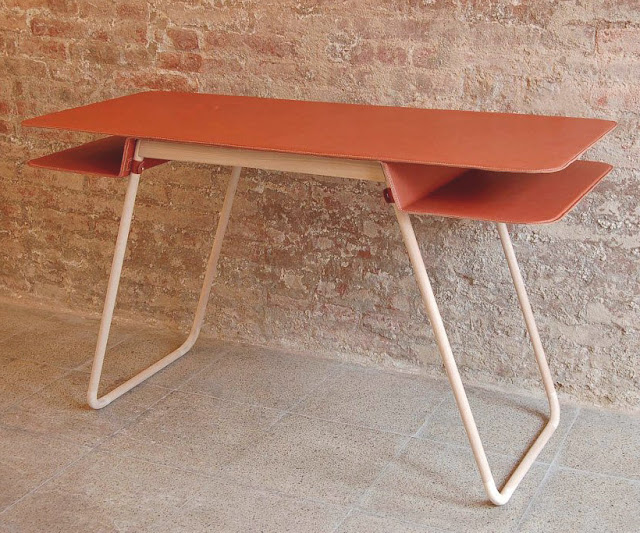 Aer Leather topped desk by Outofstock on if it's hip, it's here