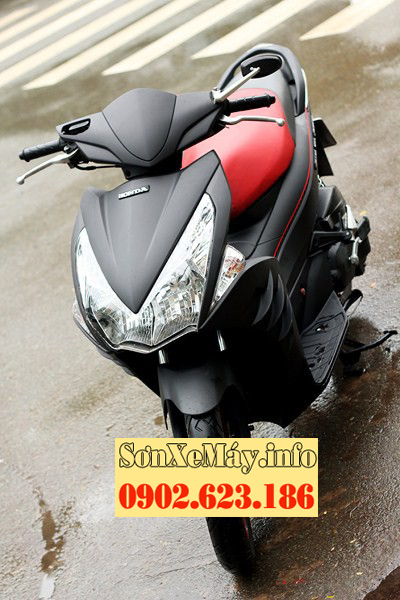 Sơn xe Airblade 2012 màu xám lông chuột mờ
