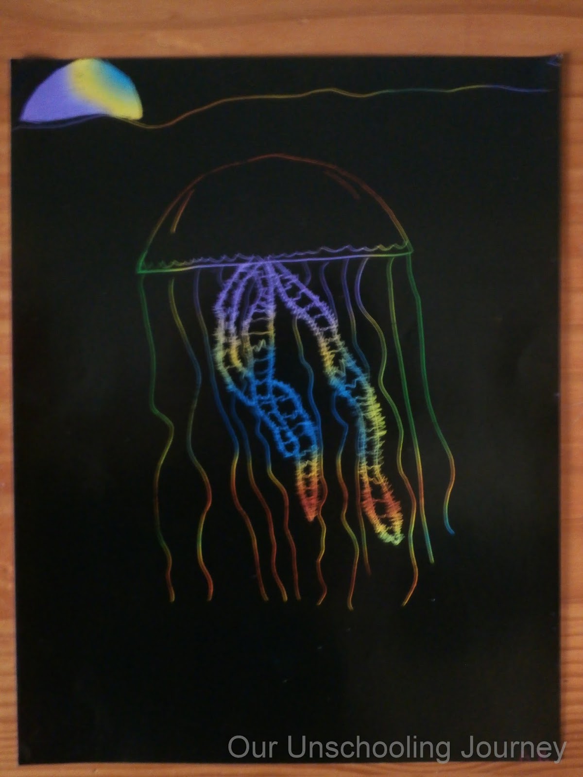 Art Project 7 Jellyfish Scratch Art