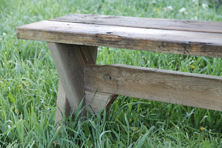 Picnic table bench support Picnic table bench support