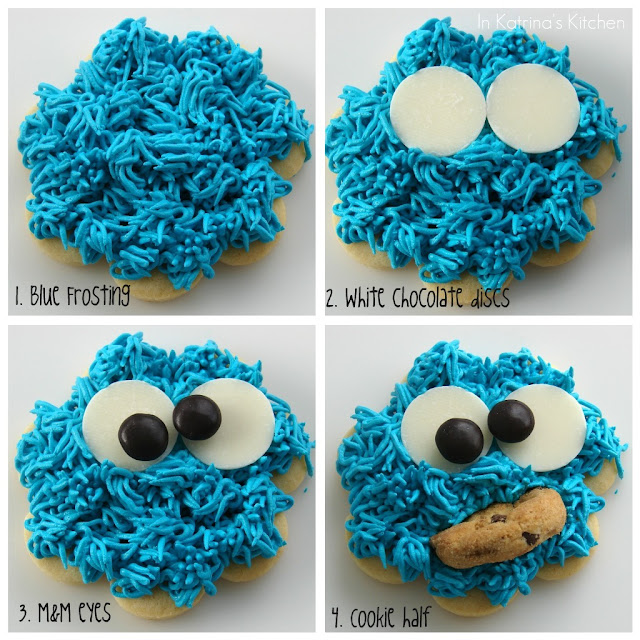 Cookie Monster Cookies from @KatrinasKitchen at www.inkatrinaskitchen.com