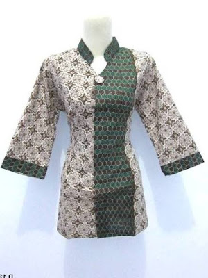 model baju batik kerja guru kombinasi model baju batik kerja guru kombinasi