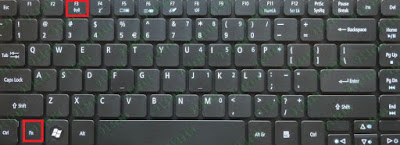 Cara menyalakan keyboard laptop acer