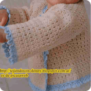 Chaleco de Bebé tejido a Crochet Chaleco de Bebé tejido a Crochet