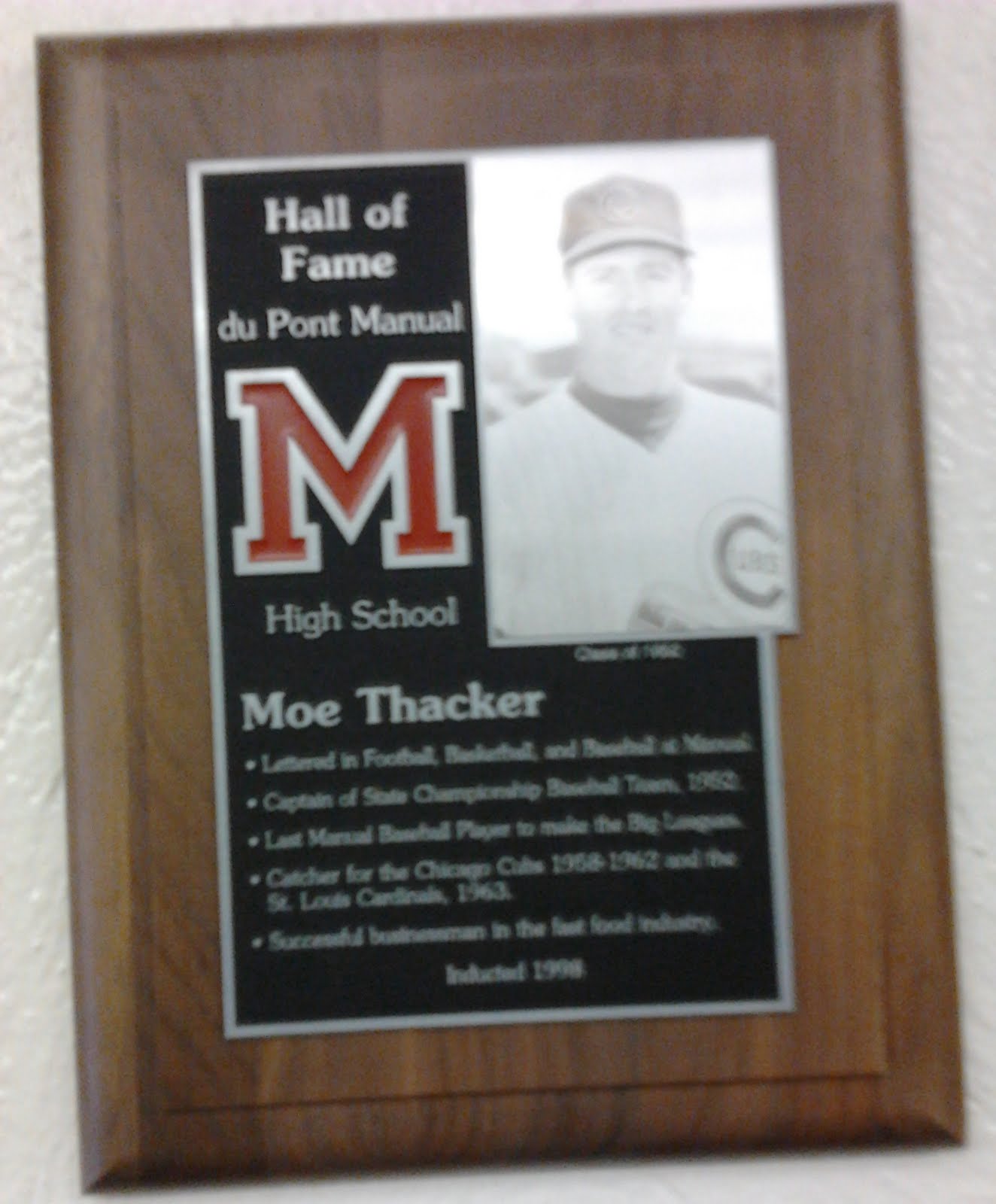 The Baseball Enthusiast The (duPont Manual High School) Hall of Fame