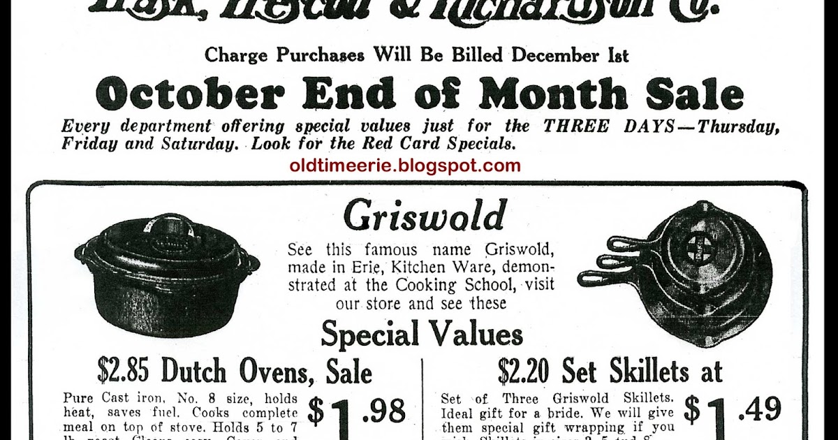 Sold at Auction: Griswold Double Broiler #875/876