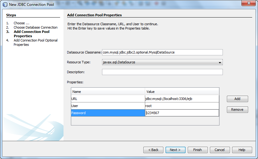 glassfish mysql