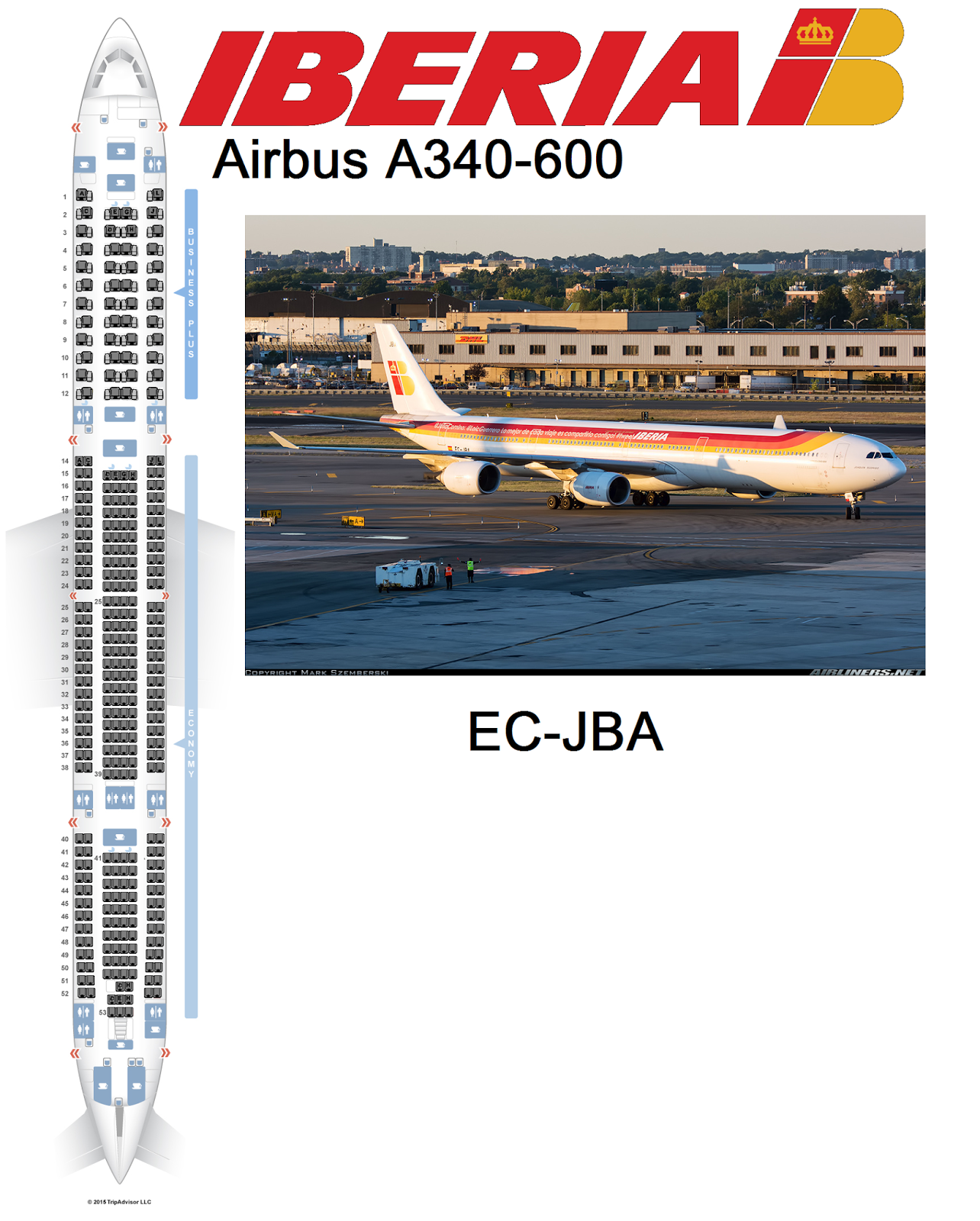 Mapa de Assentos IBERIA AIRLINES Airbus A340600