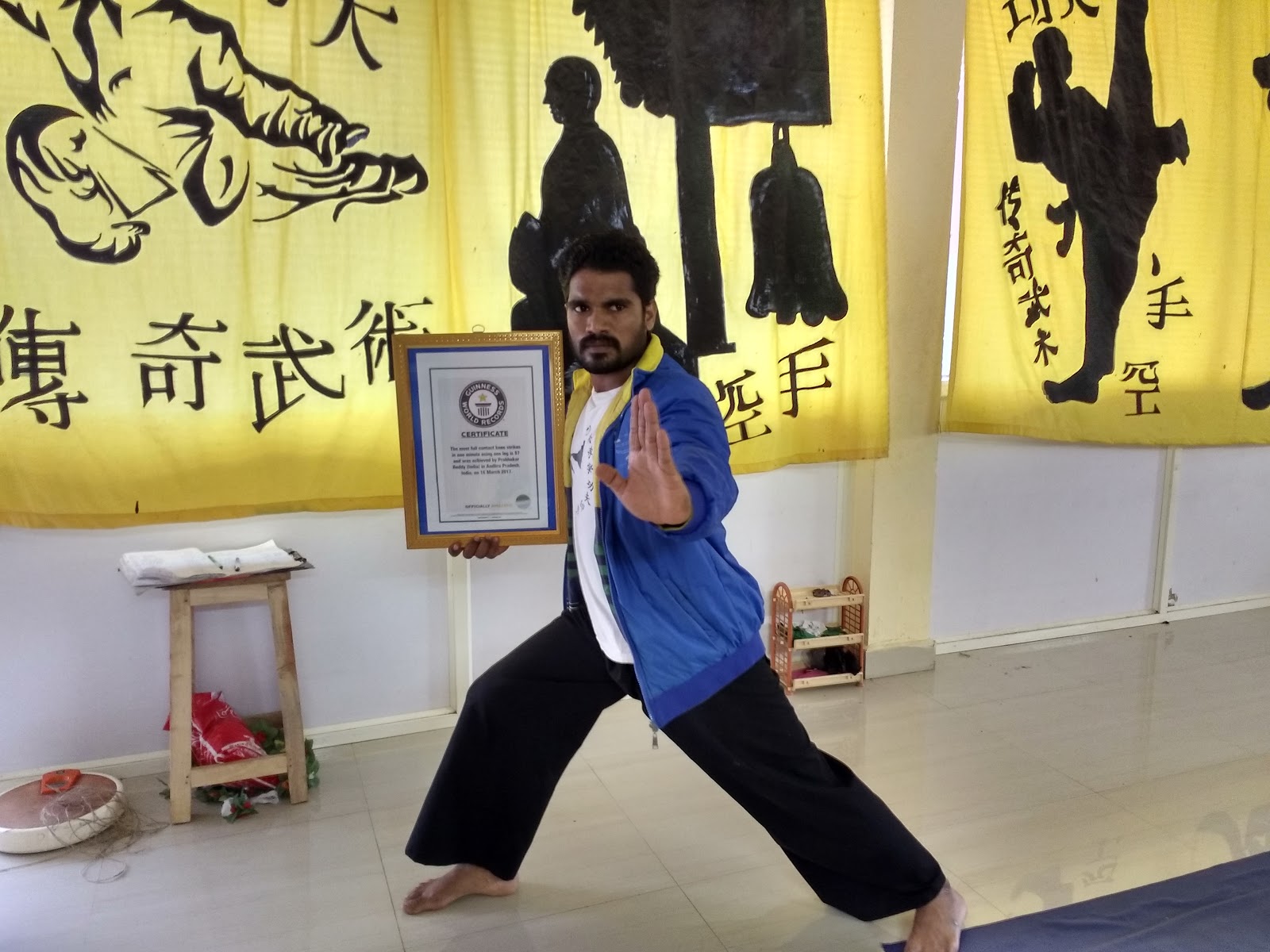 Indian Kung Fu Warrior Monk Training School Of Master Prabhakar Reddy