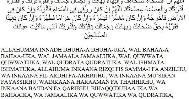 Niat Dan Doa Sholat Dhuha Beserta Artinya