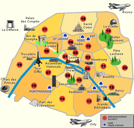 Resultado de imagem para arrondissements de paris br