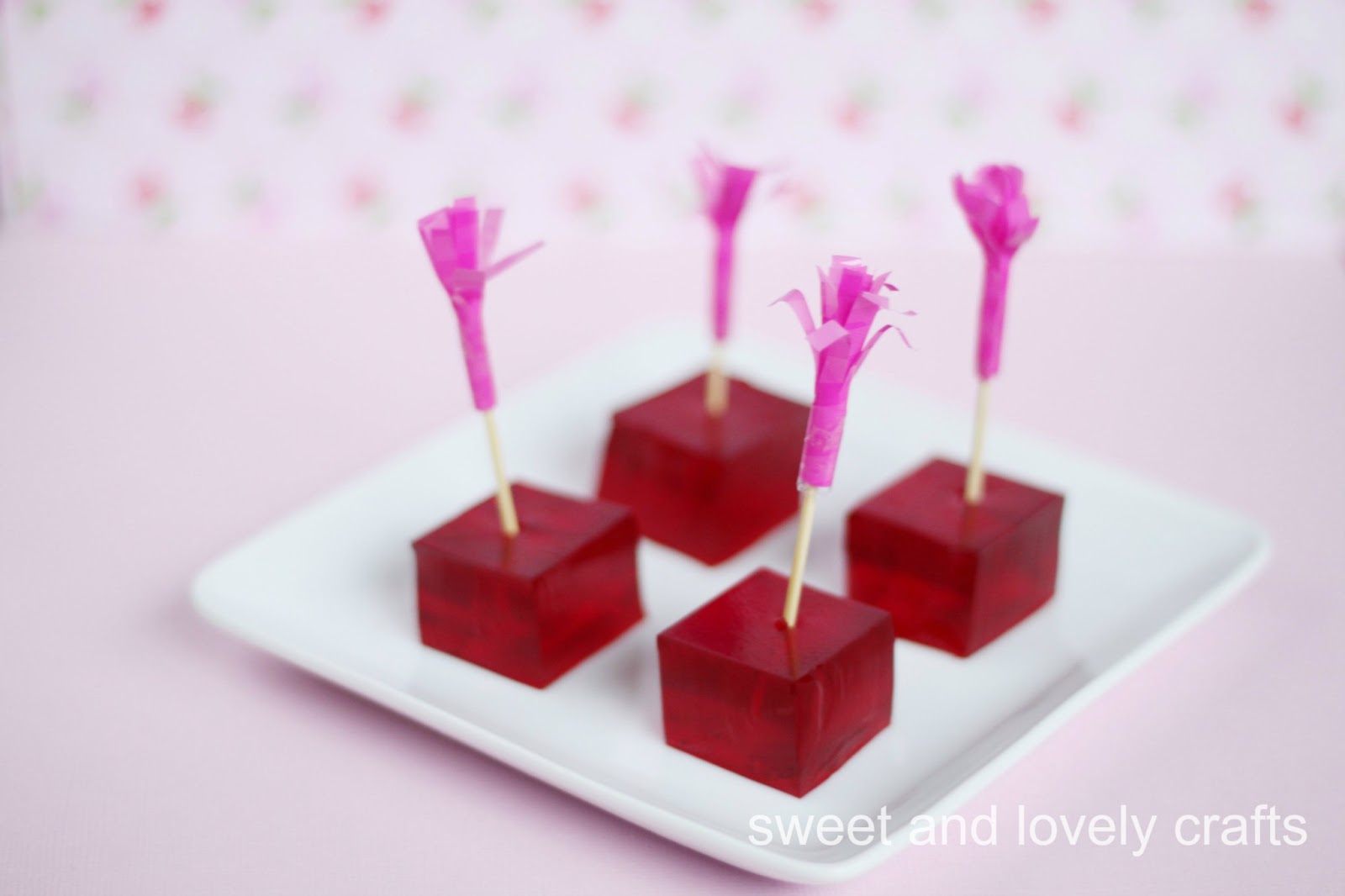 sweet and lovely crafts valentine jello cubes