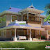 5 bed room Kerala Traditional Design villa