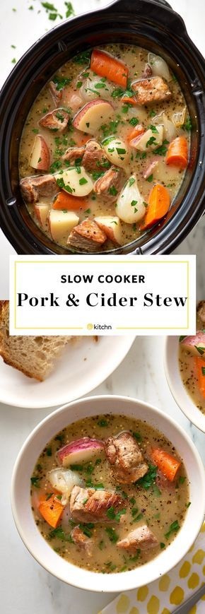 Slow Cooker Pork & Cider Stew