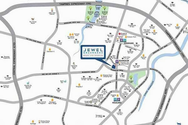 Jewel @ Buangkok Location Map