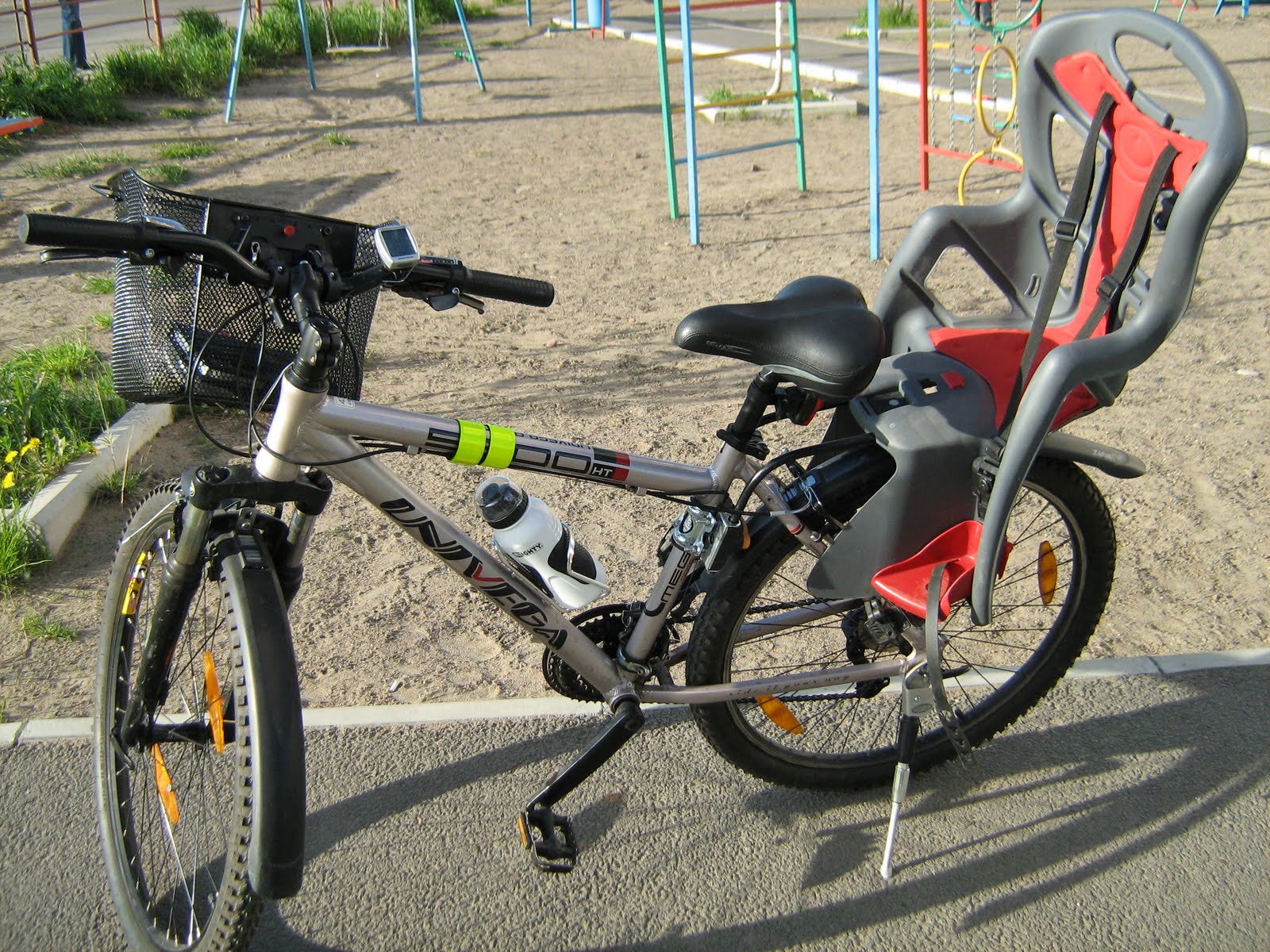 крепление детского кресла на раму велосипеда