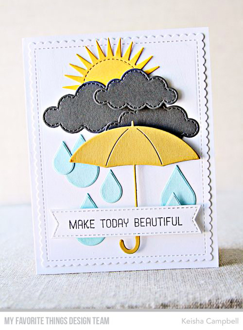 Handmade card from Keisha Campbell featuring products from My Favorite Things #mftstamps