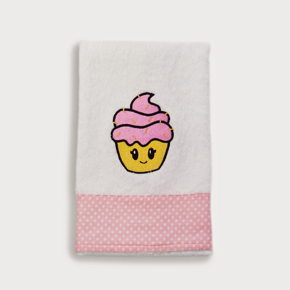 Isaac Marzioli illustrations Happy Pantry Cute Cupcake Kitchen Towel