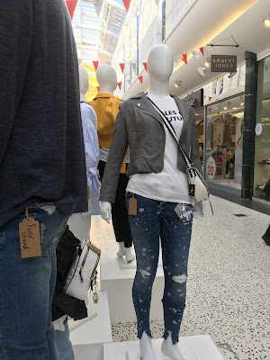 Female mannequin at White Rose Shopping centre