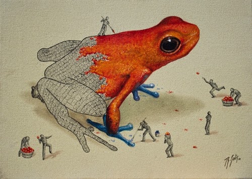 03-Poisonous-Colour-Ricardo-Solis-Animal-Paintings-and-their-Back-Story-www-designstack-co