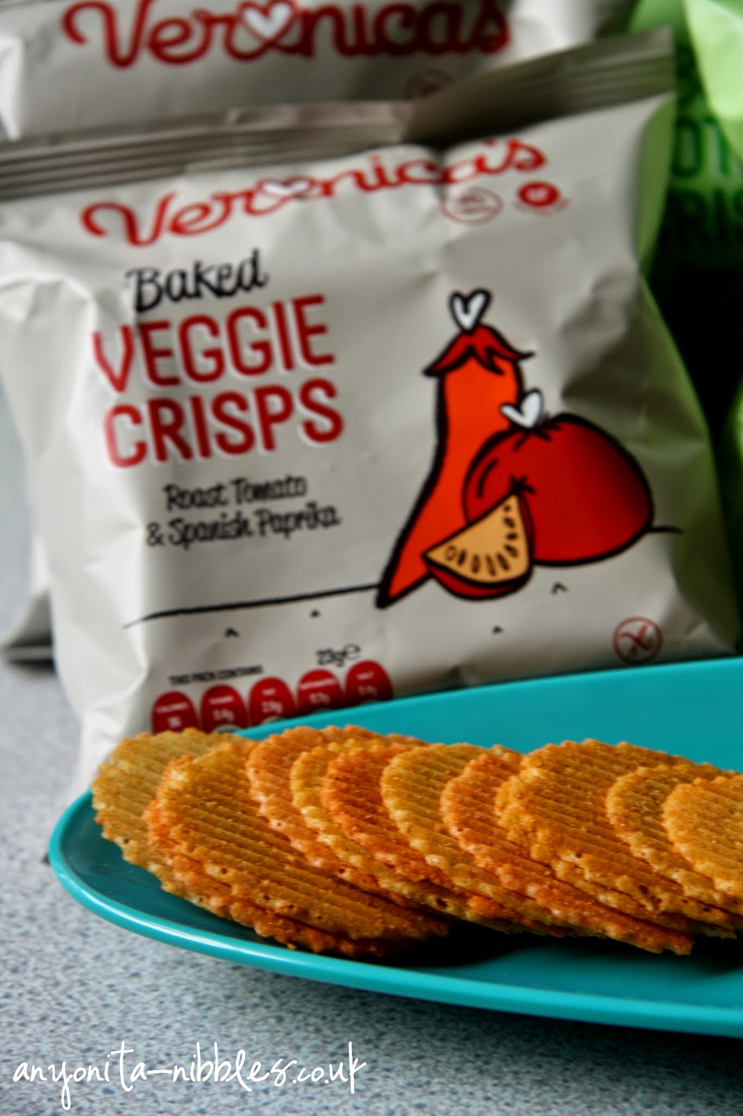 One of the veggie crisp range of Veronica's from Anyonita-nibbles.co.uk