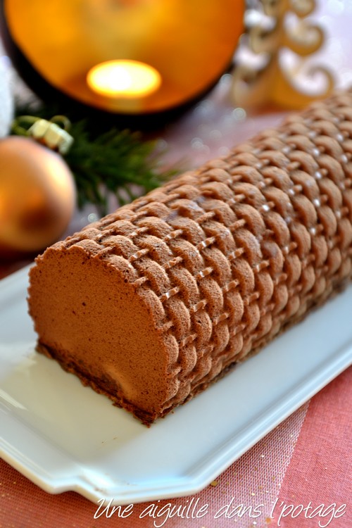❅ Recette de Bûche de Noël Poire Chocolat ❅ 