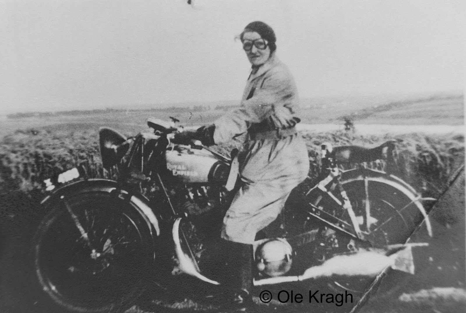 RoyalEnfields.com: Woman on Royal Enfield in old photo ...
