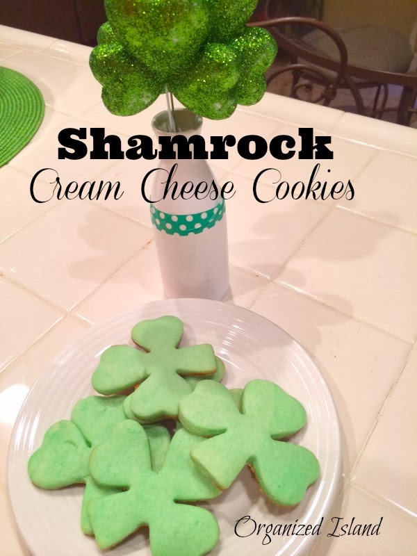 shamrock cream cheese cookies