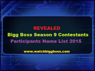 Big Boss Season 9 Contestants Big Boss Season 9 Contestants