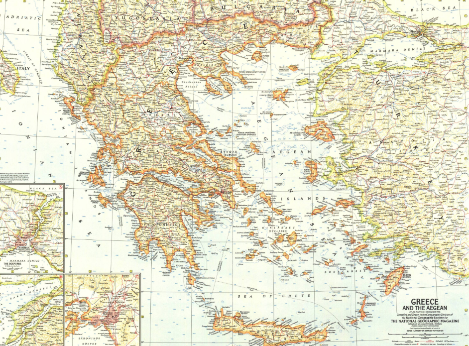 MAP - Greece and the Aegean - National Geographic