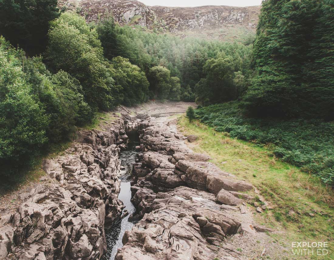 Rocky river valley near Pen y Garreg