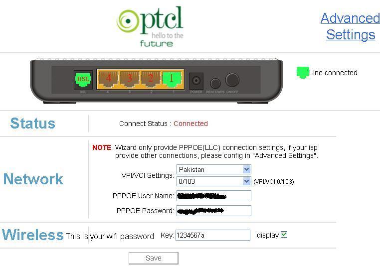 DSL Router wifi Password And Modem Setting