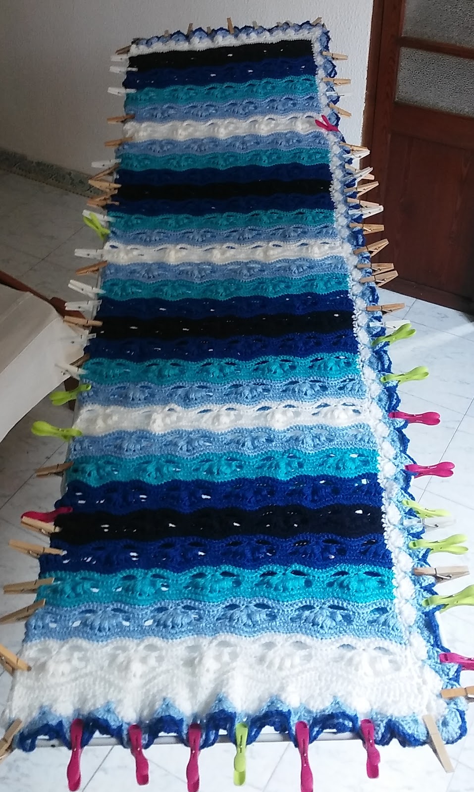 Crochet and Knitting Blocking 3. Blankets