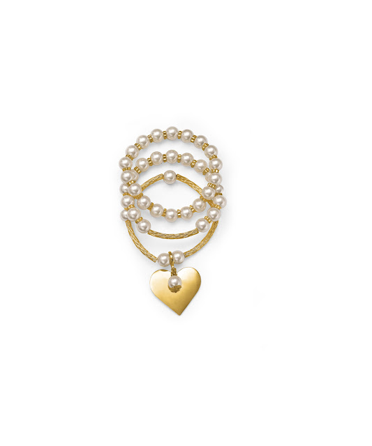 Pulseira, pulseira hiroshima, semi joia Conjunto com 3 Pulseiras Flexíveis Requinte com detalhes Folheados a ouro