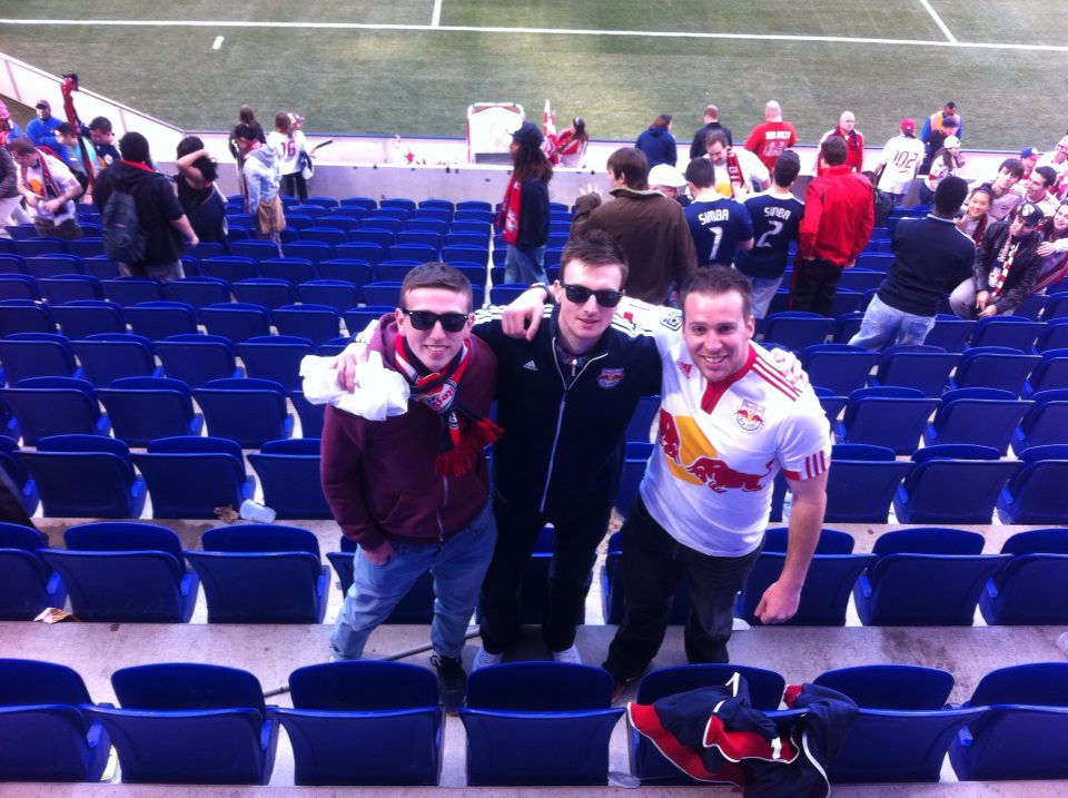 Looking like a 90s rock band at Red Bull Arena