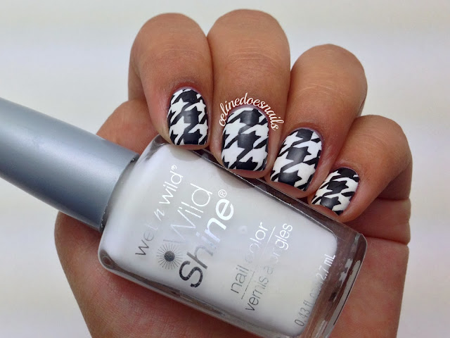 Nails By Celine: Houndstooth Nail Art & Tutorial