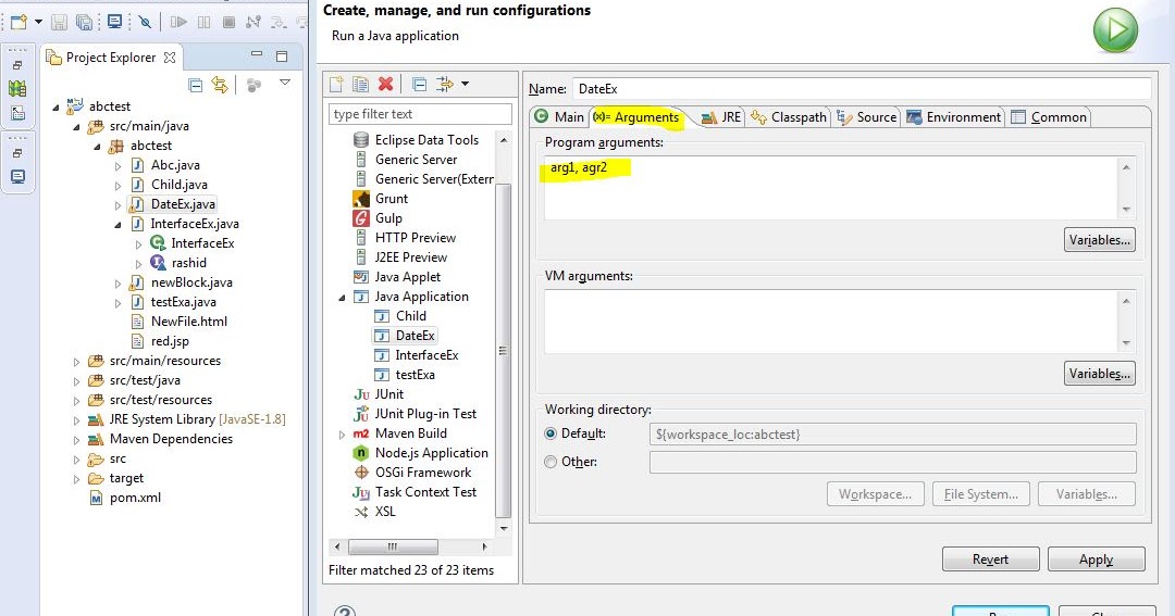 rashid jorvee blog: How to pass command line argument in Java using ...
