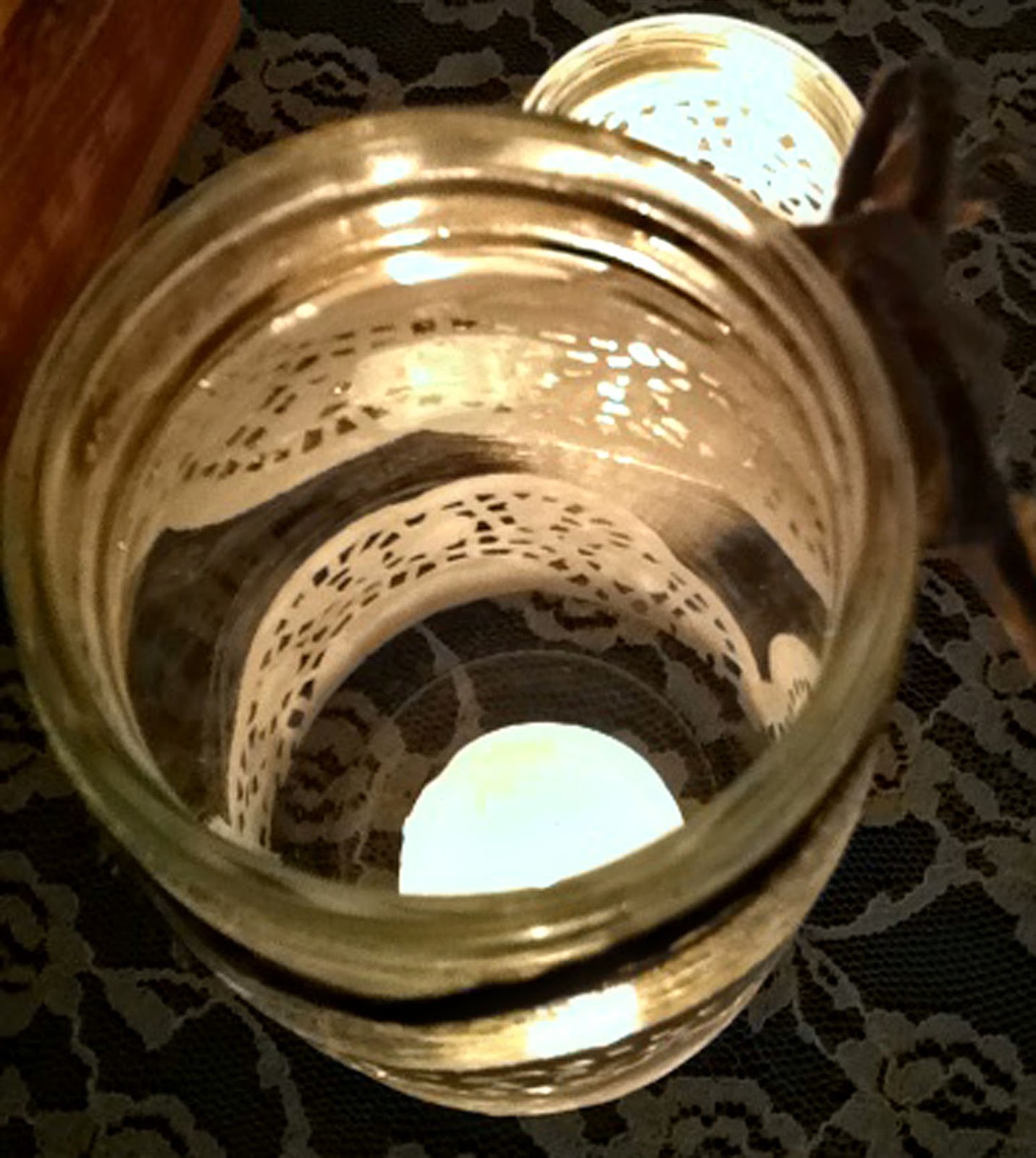 Embrace the Goddess Within DIY Doily Candle Holders